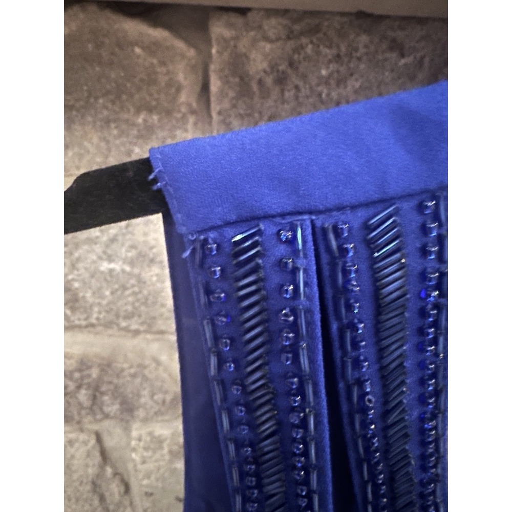 Minuet M Royal Blue Beaded Mini Homecoming Dress Sparkle Formal Cocktail HOCO - Picture 8 of 11